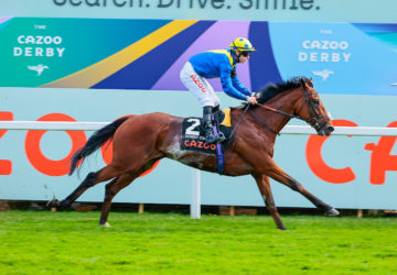 Desert Crown -Richard Kingscote wins from the field
The Cazoo Derby (In Memory Of Lester Piggott) (Group 1) (British Champions Series)
Epsom  4.6.2022
©Mark Cranhamphoto.com