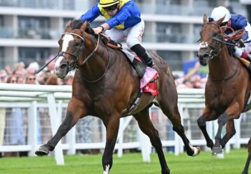 More Thunder (Tom Marquand) wins the Visit Malta Hungerford Stakes at Newbury Racecourse 16.08.25 Photo © Francesca Altoft focusonracing.com